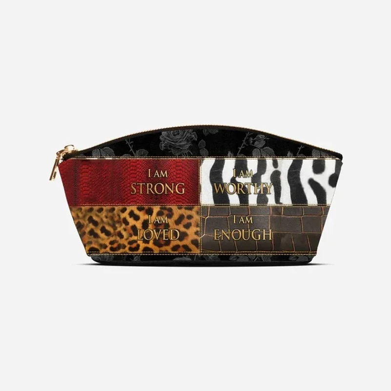 Printed makeup bag