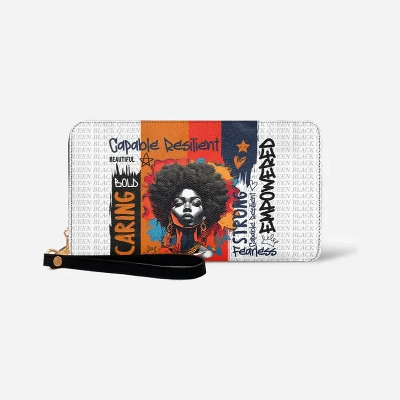 Printed long wallet